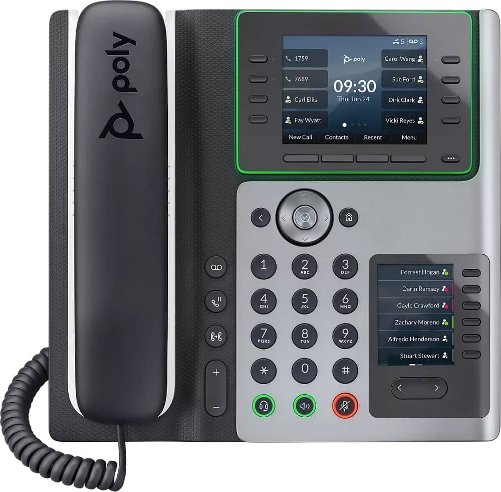 Poly Edge E450 Bluetooth Wi-Fi IP Phone (82M90AA)