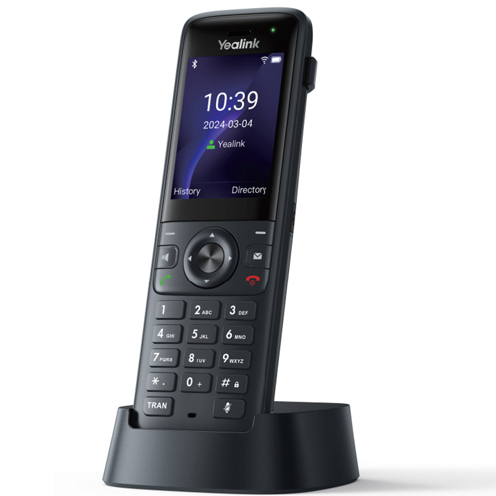 Yealink AX83H Wi-Fi Handset - Dual-Band Wi-Fi 6, HD Voice, Bluetooth