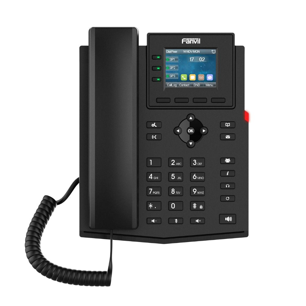 Fanvil X303 - 2 Wire IP Phone (RJ11) X303 - 2WIRE - The Telecom Spot