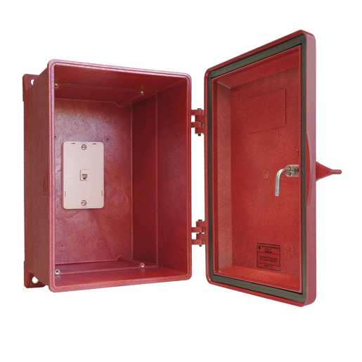 GAI-Tronics Weatherproof Telephone Enclosure - RED 255-003RD - The Telecom Spot