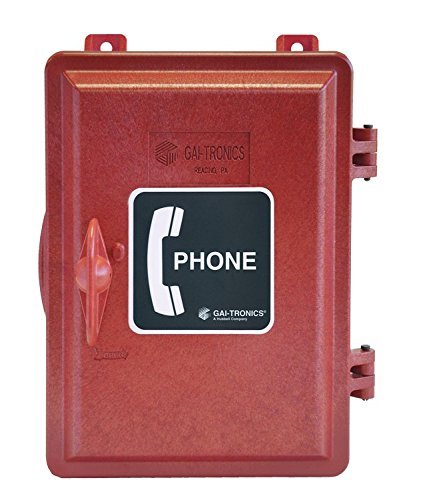 GAI-Tronics Weatherproof Telephone Enclosure - RED 255-003RD - The Telecom Spot