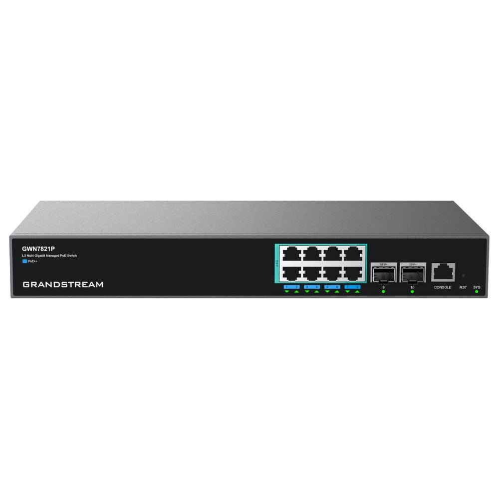 Grandstream GWN7821P 8x 2.5 Gigabit ports Switch GWN7821P - The Telecom Spot