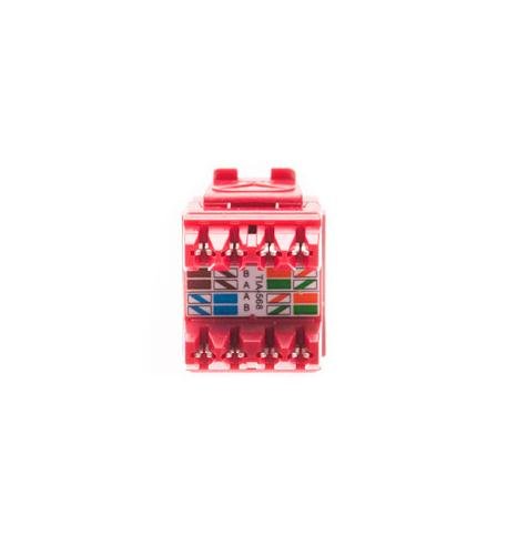 ICC Cat 6 EZ Modular Connector Red IC1078L6-RD - The Telecom Spot