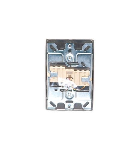 Icc Wall Plate 6C Stainless Steel IC630DA6SS - The Telecom Spot