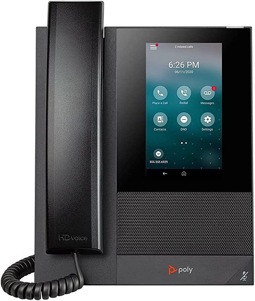 Plantronics CCX 400 Media Phone Open SIP PoE only. Ships with NA power supply. 84C14AA#ABA - The Telecom Spot