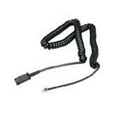 Plantronics Coil Cord to QD Modular Plug- U10 85R38AA - The Telecom Spot