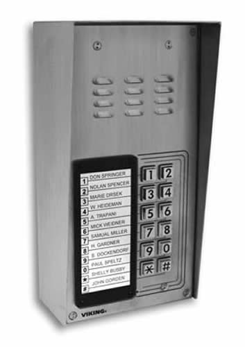 Viking Electronics K-1200-EWP 12 Button Apartment Entry Phone with Enhanced Weather Protection (EWP) K-1200-EWP - The Telecom Spot