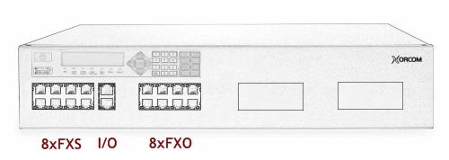 Xorcom XE2004 Asterisk PBX: 8 FXS + 8 FXO + I/O XE2004 - The Telecom Spot