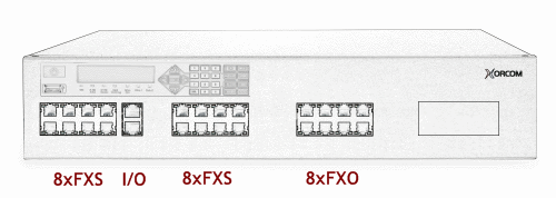 Xorcom XE2006 Asterisk PBX: 16 FXS + 8 FXO + I/O XE2006 - The Telecom Spot