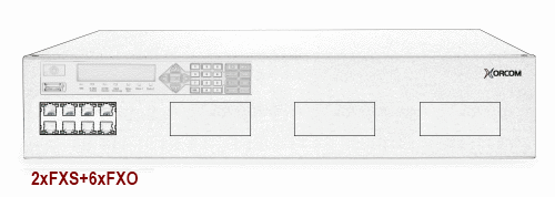 Xorcom XE2012 Asterisk PBX: 2 FXS + 6 FXO XE2012 - The Telecom Spot