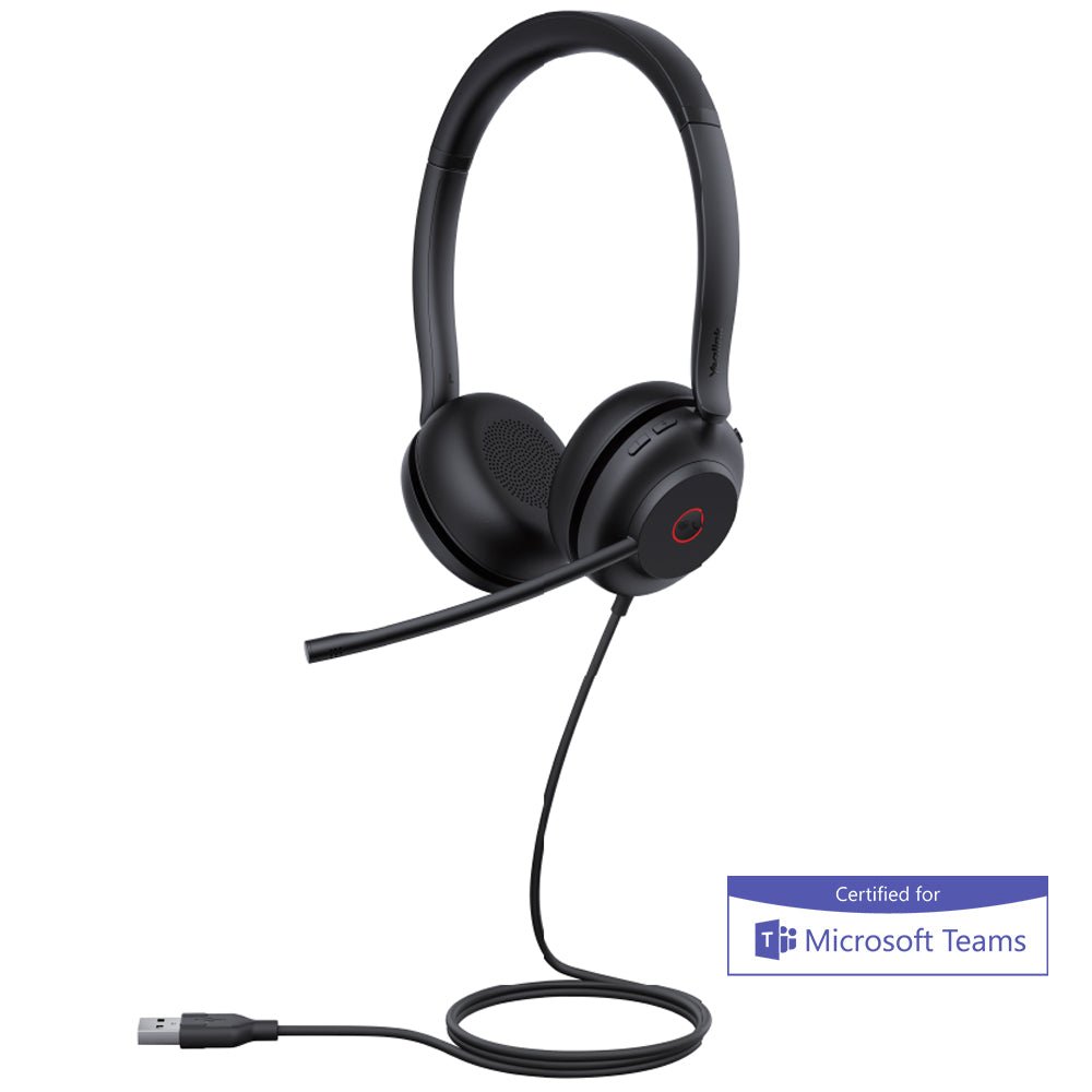 Yealink UH35 Professional USB Headset UH35 - DUAL - TEAMS (1308134) - The Telecom Spot