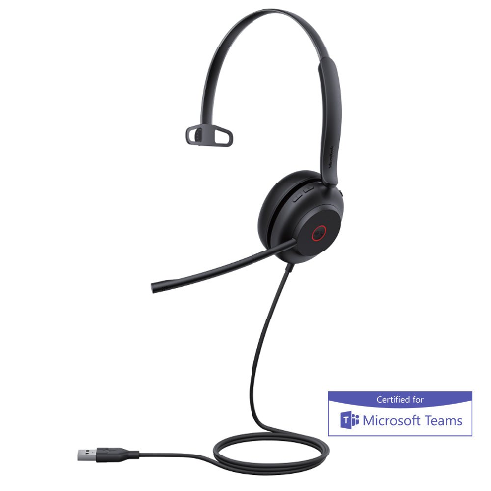 Yealink UH35 Professional USB Headset UH35 - MONO - TEAMS (1308135) - The Telecom Spot