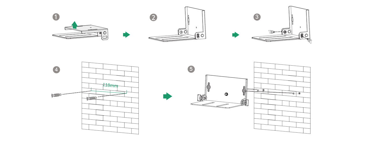 Yealink Wall Mount Bracket for A30, A20 & UVC40 YEA - WMB - A30 - A20 - UVC40 - The Telecom Spot